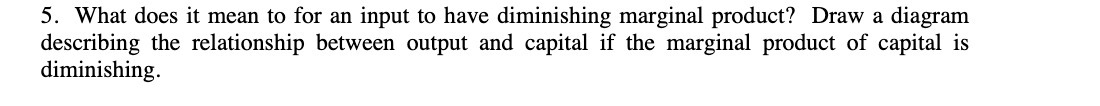  5. What does it mean to for an input to have