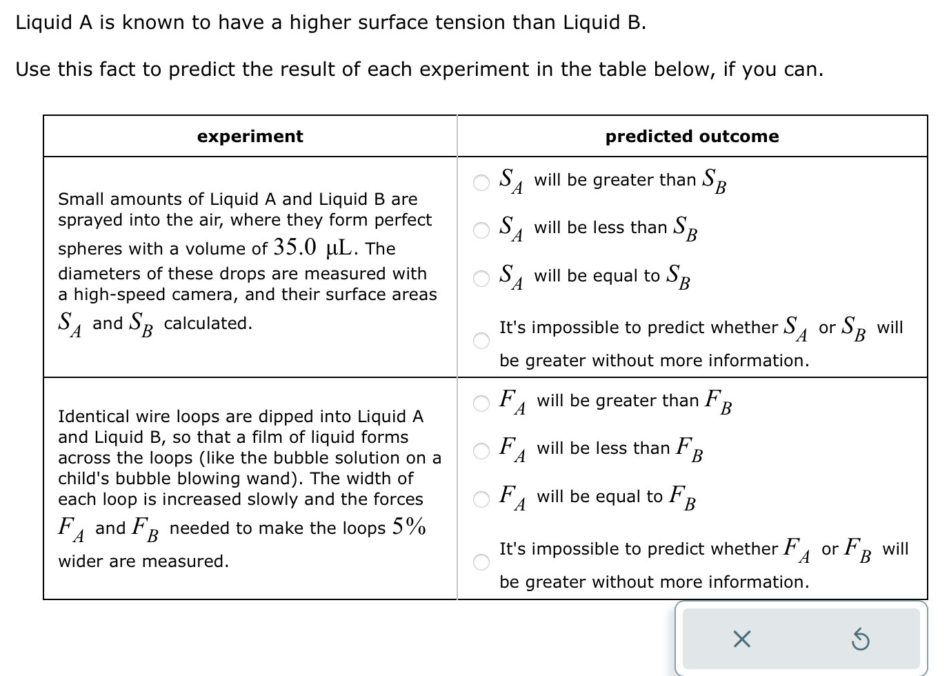 Can you please help me solve these problems? Thank you!question 18: Liquid