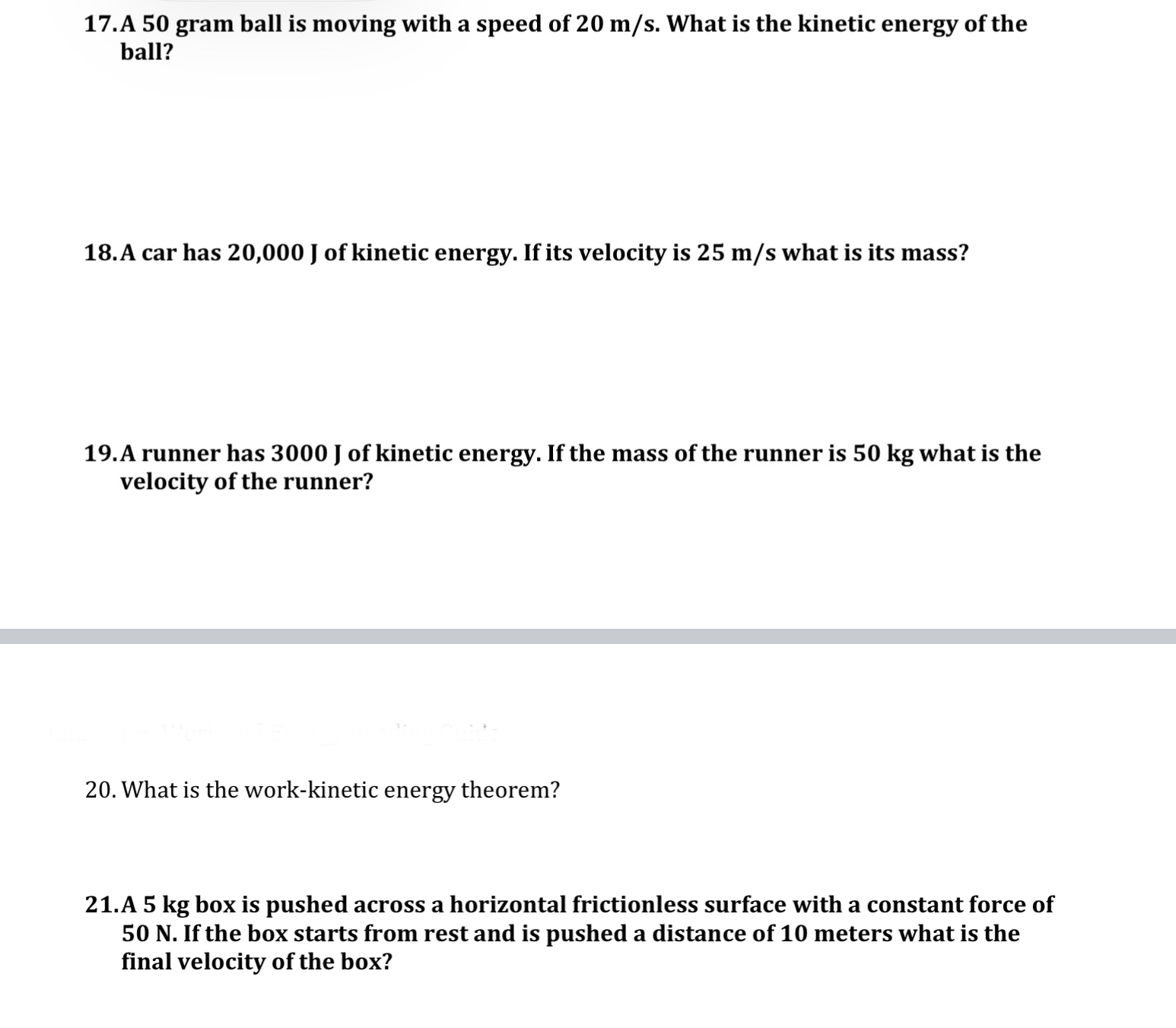 for elastic potential energy? 30. What does k stand for? What does