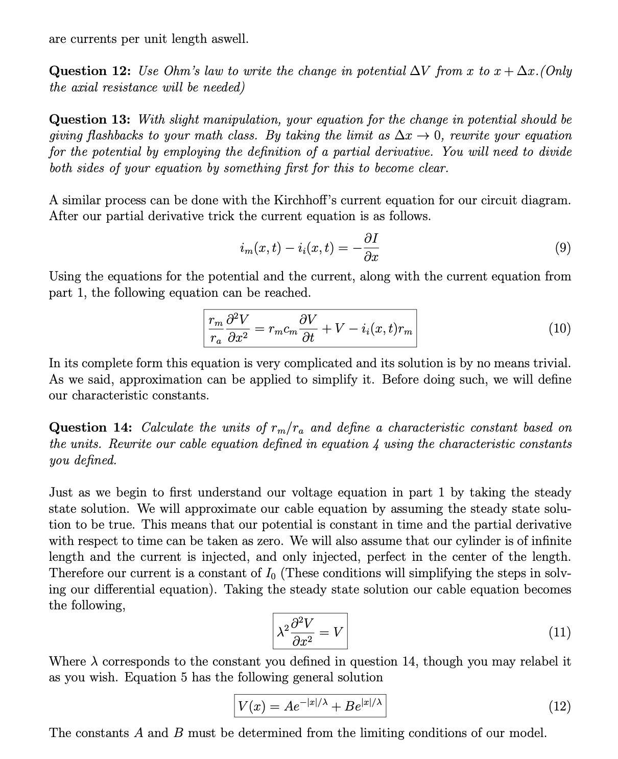 ax 10: + AX, t) Figure 6: Circuit diagram for two segments