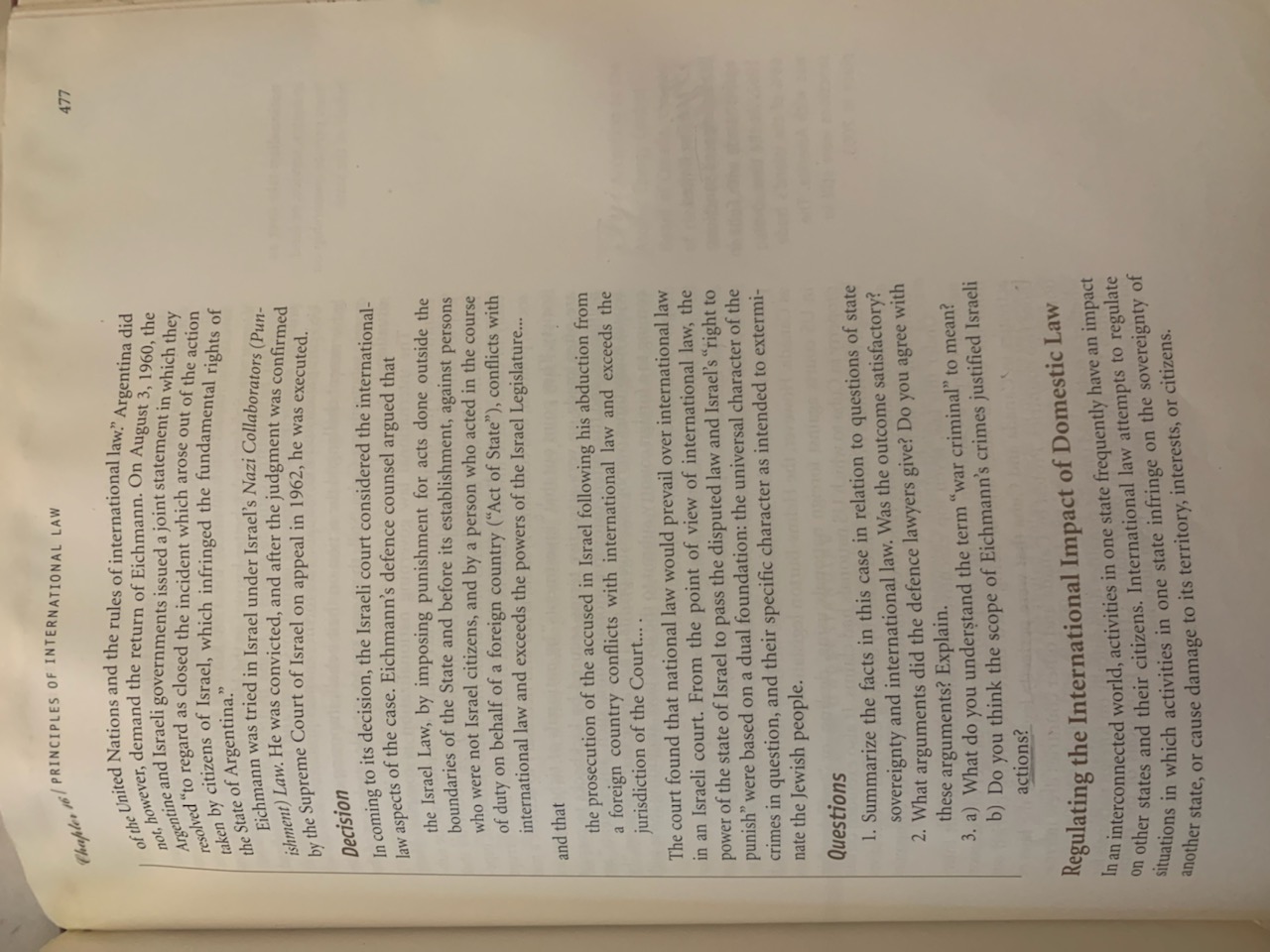 questions below. INTERNATIONAL LAW Units 476 may find that countries opposed to