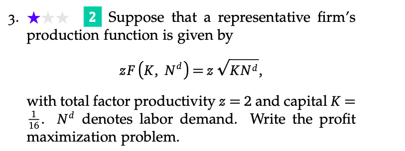 rep- resentative consumer has preferences represented by u(C, z) = c +