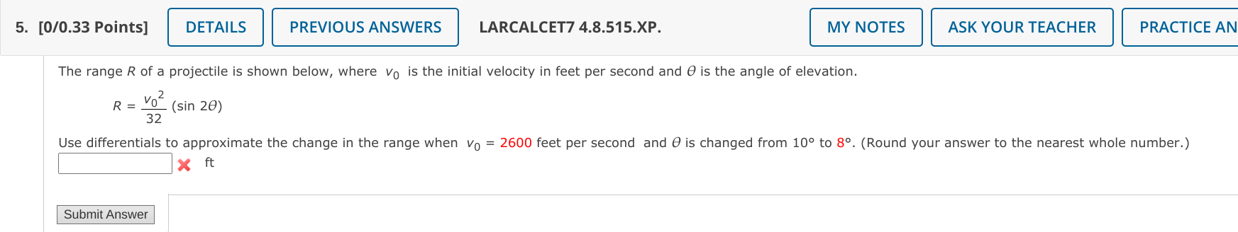 Please show me how to solve this problem. Thanks! 5. [010.33 Points]