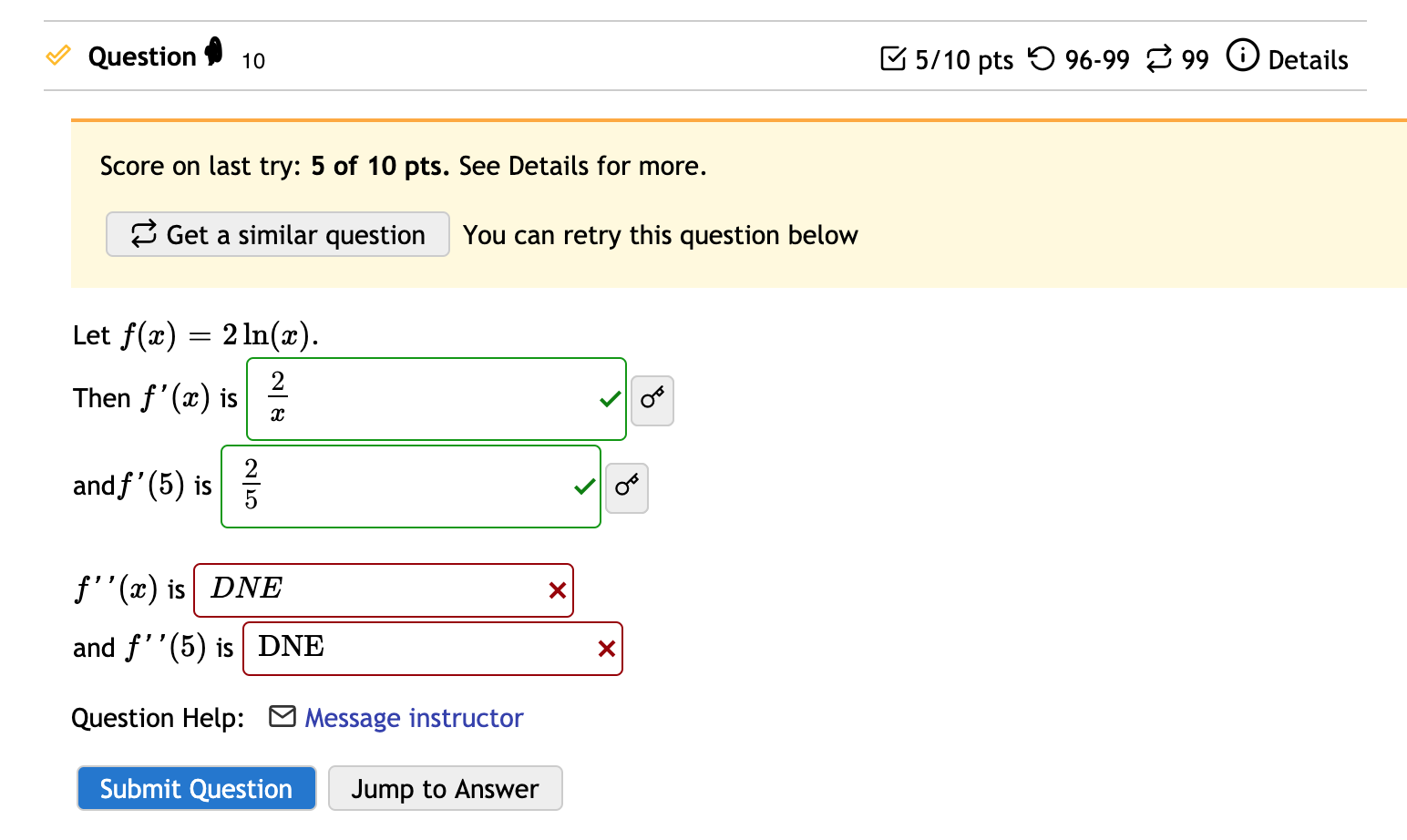 There are 10 questions. Please answer accordingly. Question 10 5/10 pts '