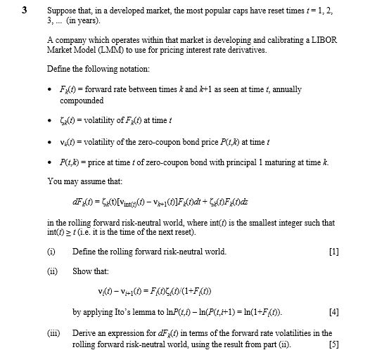 P over the time horizon , written as and with respect to