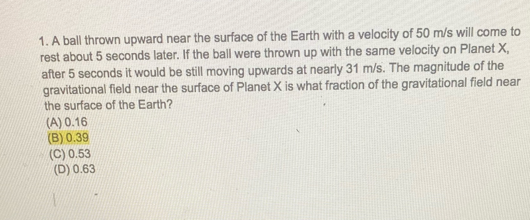 Show how to solve show all work 1. A ball thrown upward