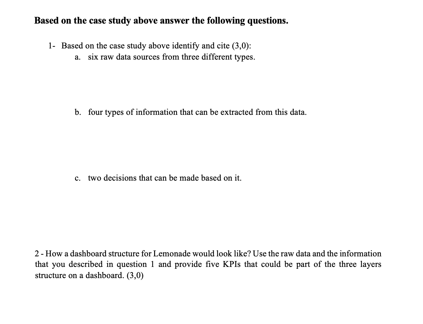 basics4 case questions in total. it's not difficult, but I am not
