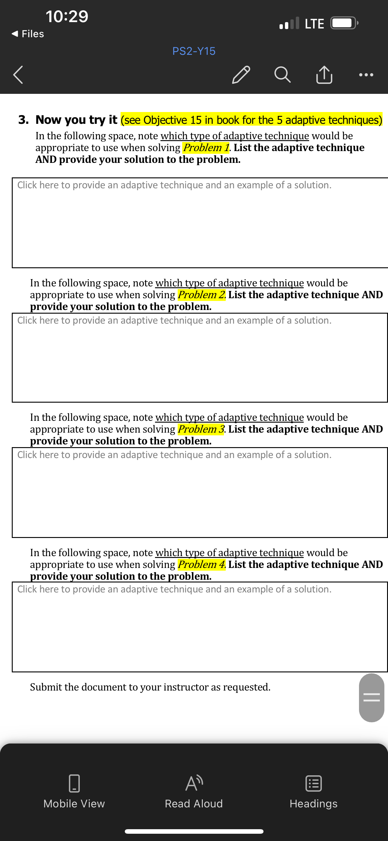 techniques by finding solutions for common problems. Complete the following steps. You