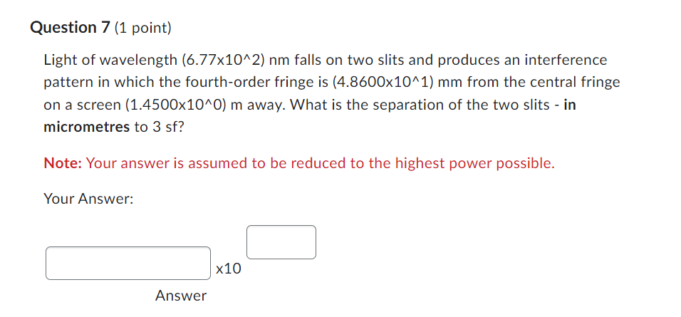 polarized O NoQuestion 6 (1 point} In an arrangement for Young's double
