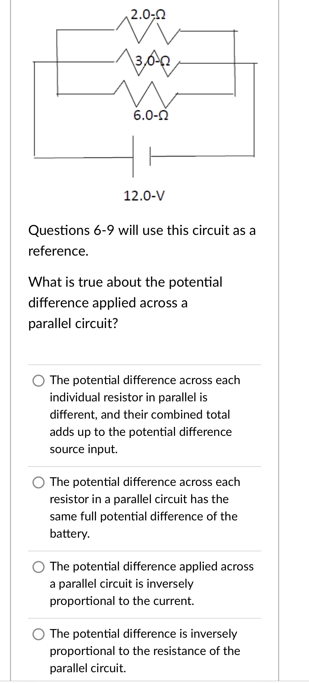 please help 12.0-V Questions 69 will use this circuit as a reference.