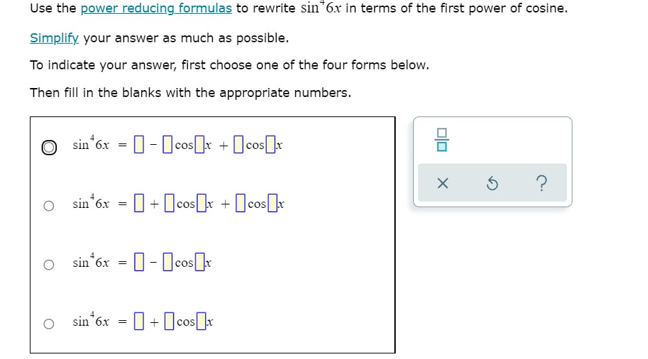 Example: 9 = % +2k1r, FEE Z are = % +kI, RE