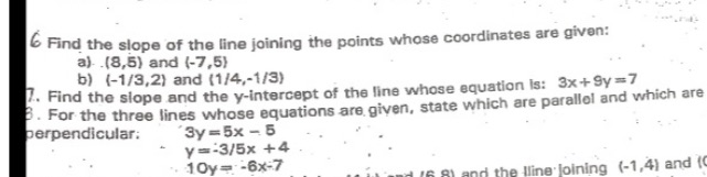 Show all work for the three problems shown below 6 Find the