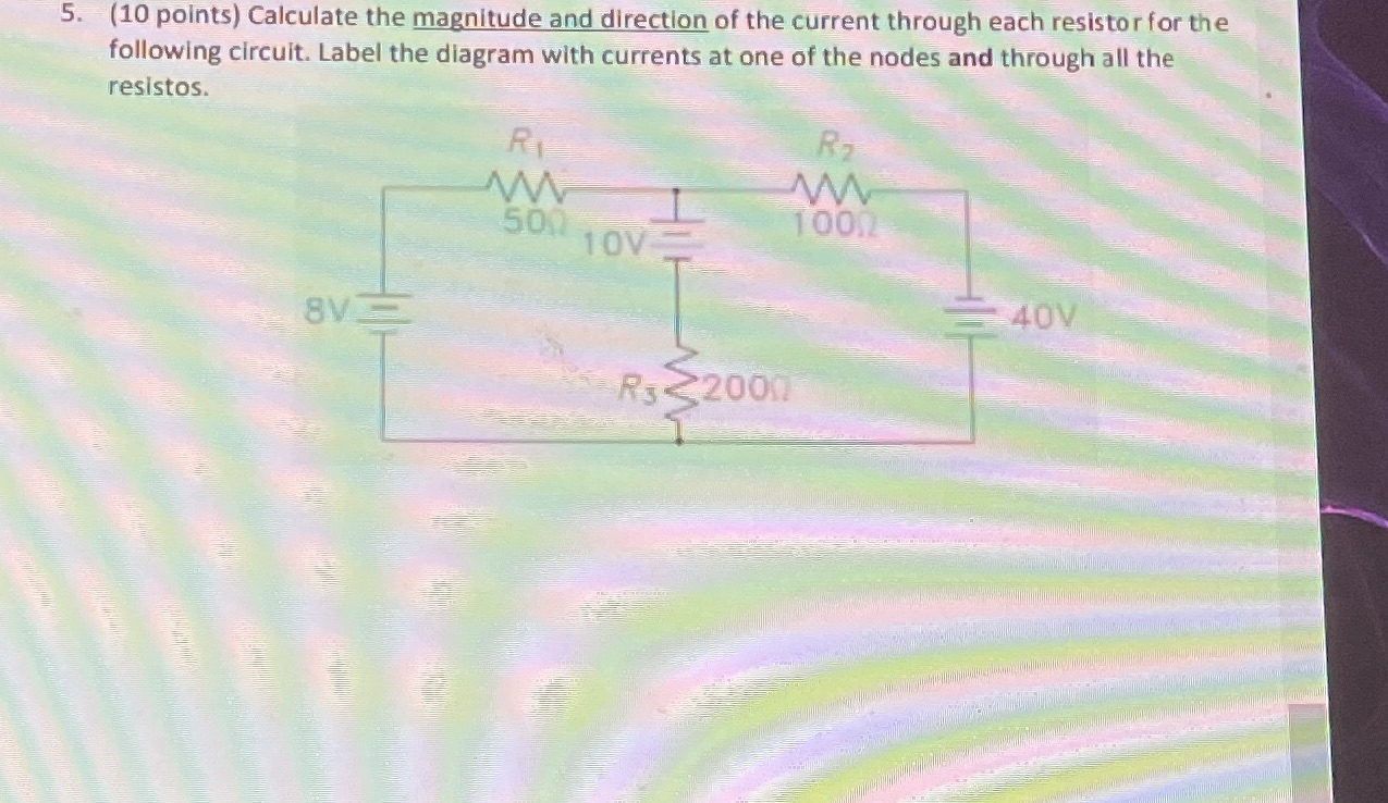 Answer a and b sow work 5. (10 points) Calculate the magnitude