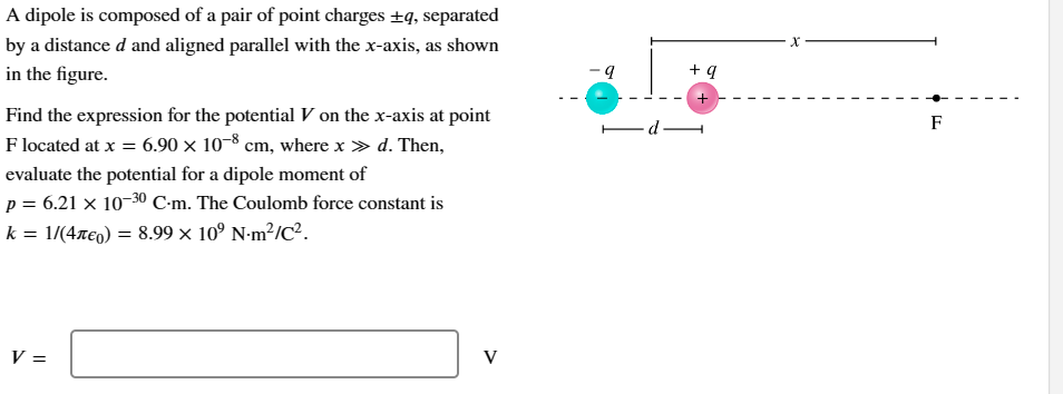 is made to move a distance of d = 0.156 m straight
