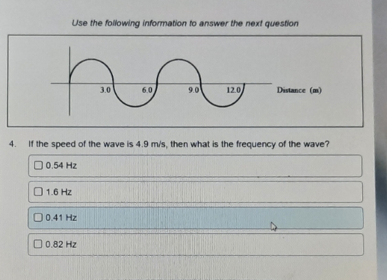 4. please help Use the following information to answer the next question