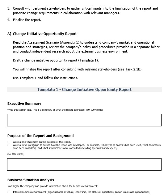 to: O O Consult stakeholders, specialists and experts to confirm the change