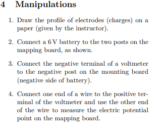lines of a pair of charges on an electric board. . To