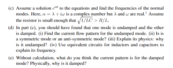 of the page. (a) Use Kirchoff's junction law to express the current