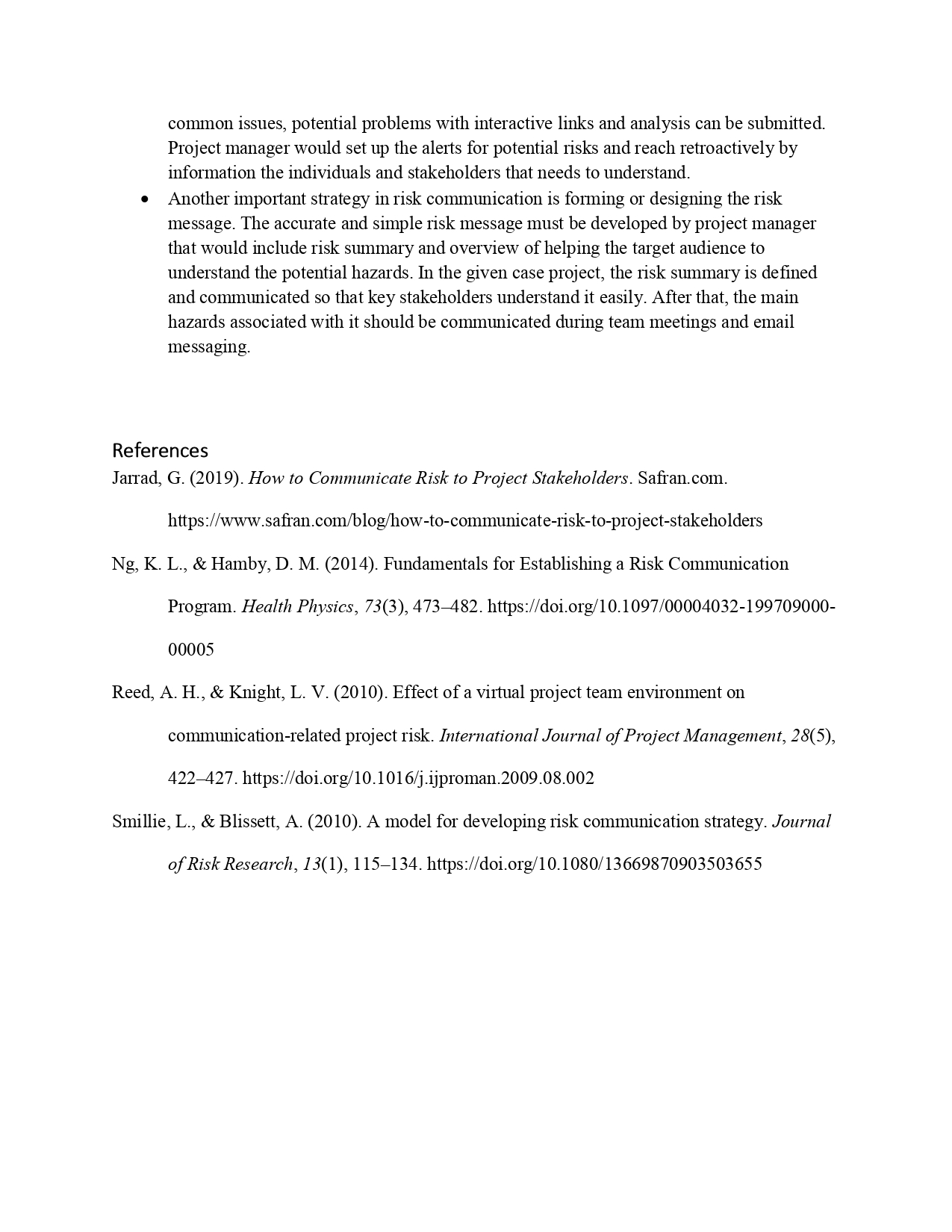 Selection o the highest consequence level of the 4 constraints. Descriptor Level