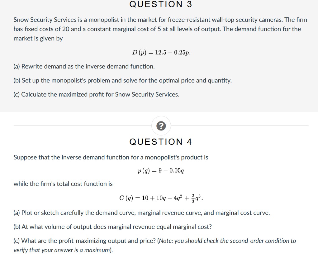 help required,will give a good rating. QUESTION 3 Snow Security Services is