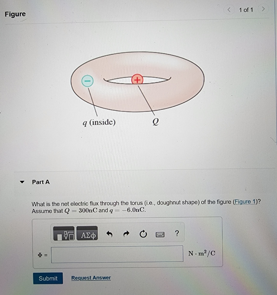 lofl Figure G) q (inside) Part A What is the net electric