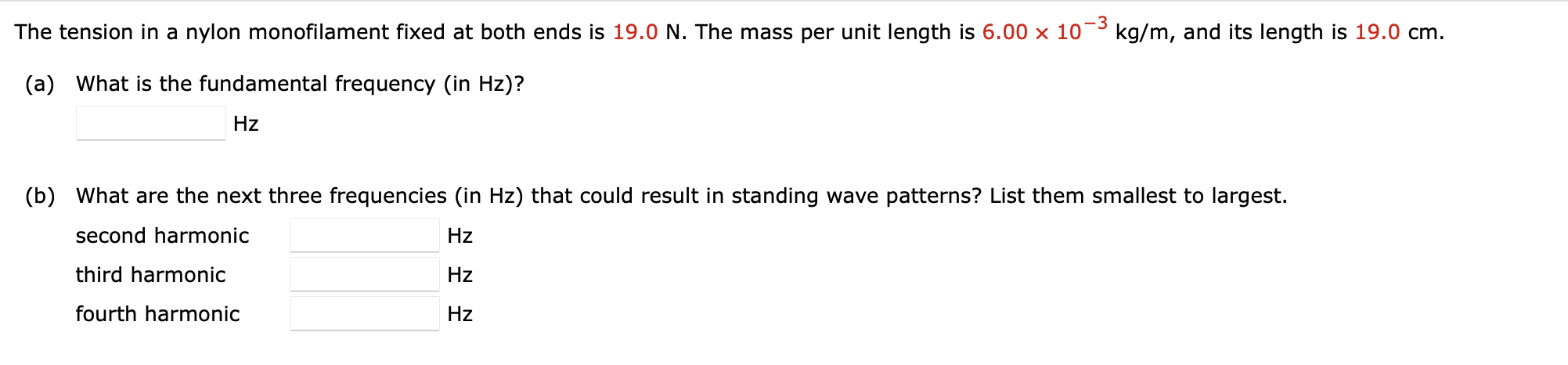 that it forms a standing wave with two antinodes. (The cord is