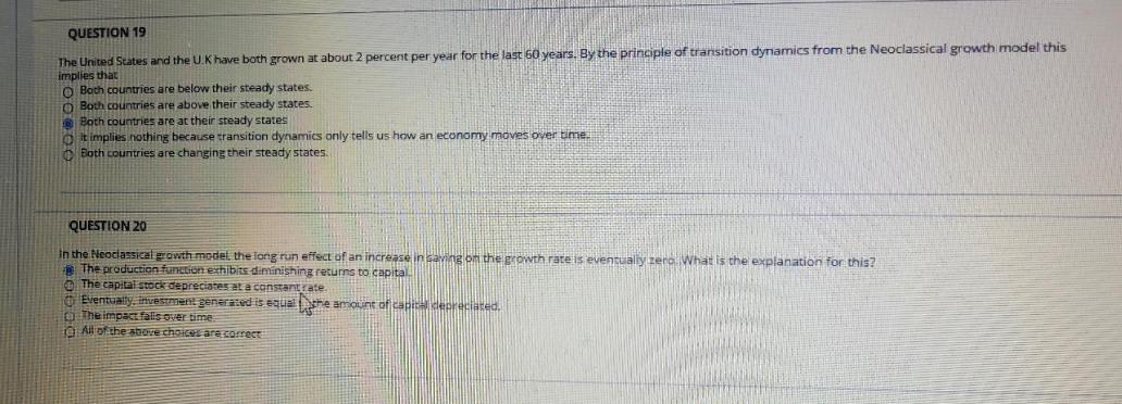 help me understand this problem QUESTION 19 The United States and the