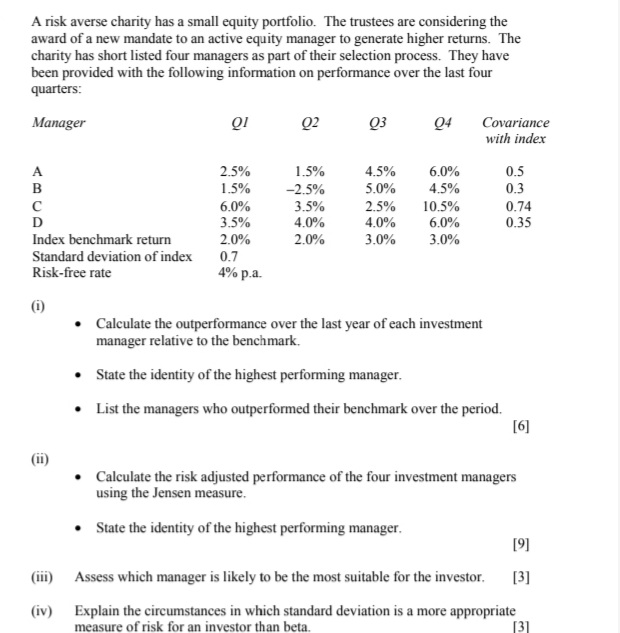 1. Let Ridenote the return on security i in a two-factor model.(i)