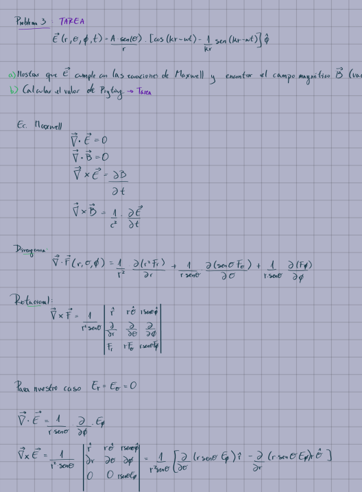 Problem 3. TAREA E (r, E, $, t ) - A