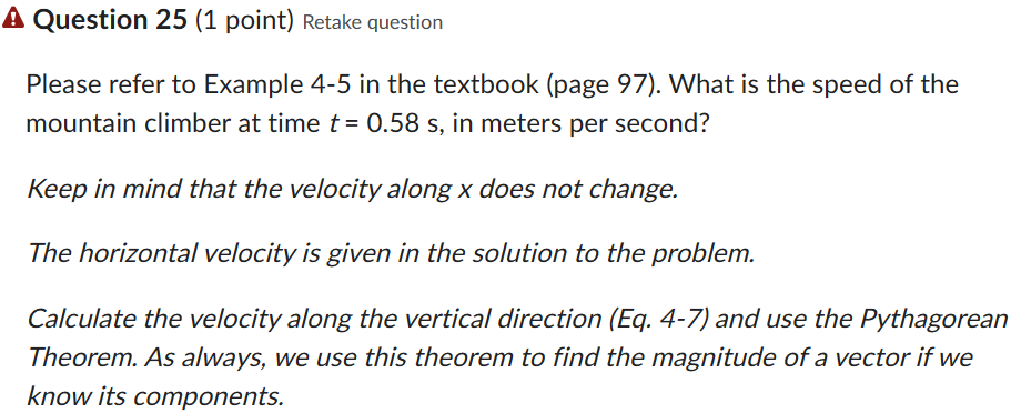 m lower, and is sepa- rated horizontally by a distance of 4.10