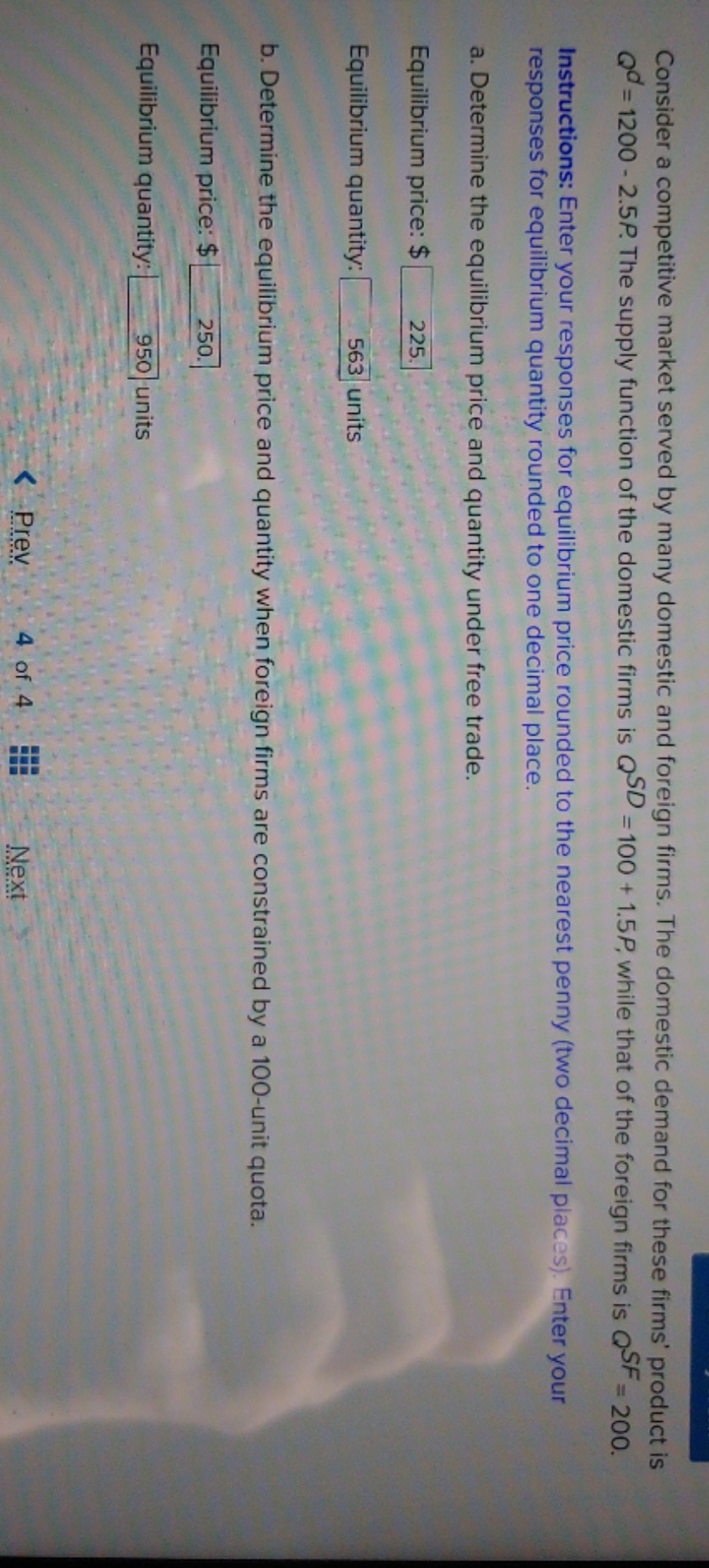 I need help with a. equilibrium Quantity and b. equilibrium Quantity. keep