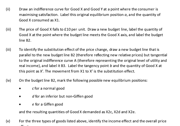 Good Y. Good X costs $20 per unit and Good Y costs