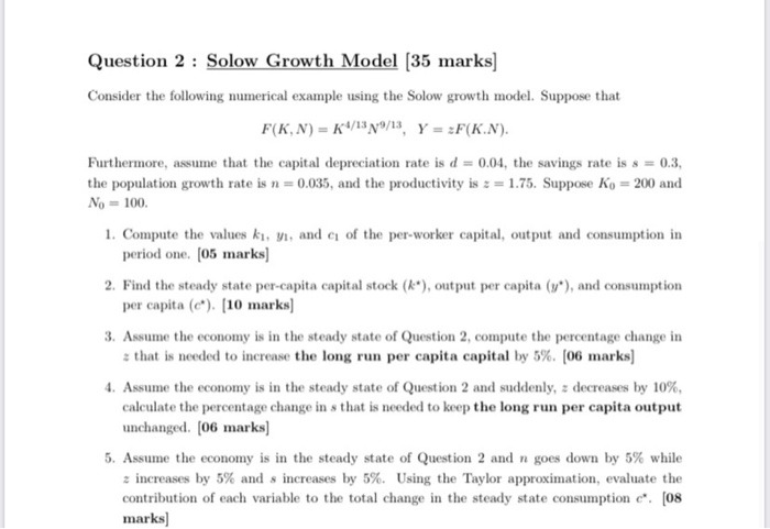 be used for work (it) or human capital accumulation (1 15). Output