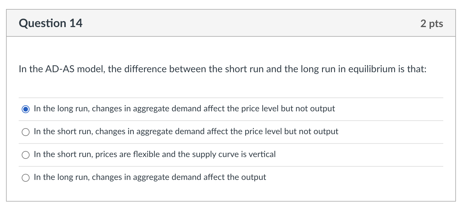 A decrease in price and output An increase in price but no