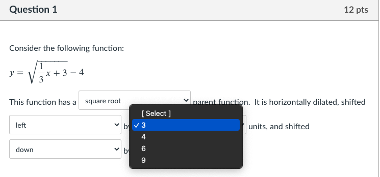 When deriving the Quadratic Formula, we start with the general equation for