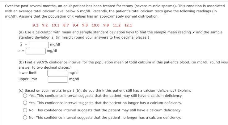 Need help solving step by step? Over the past several months, an