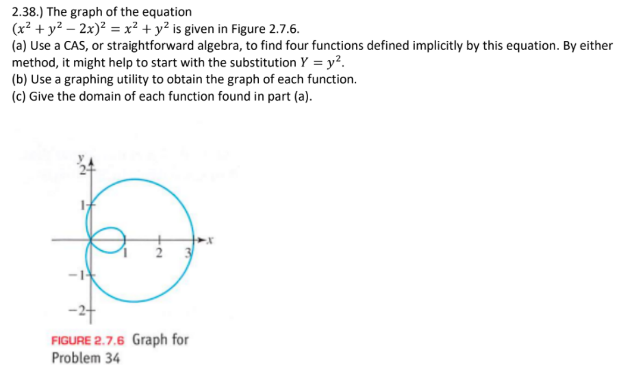 help please organized your solution (do not cursive) 2.38.) The graph of
