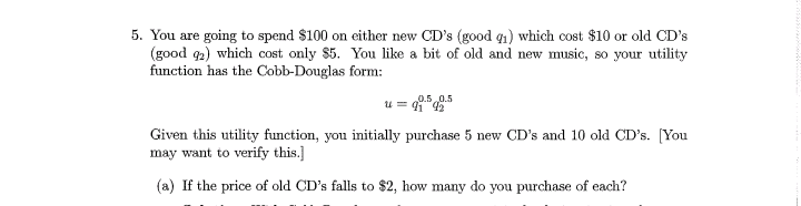 are two goods. Denote my and py as the prices of those