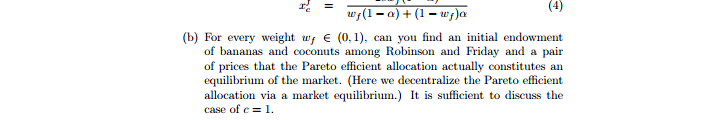 island economy with Friday and Robinson. They have agreed to share their