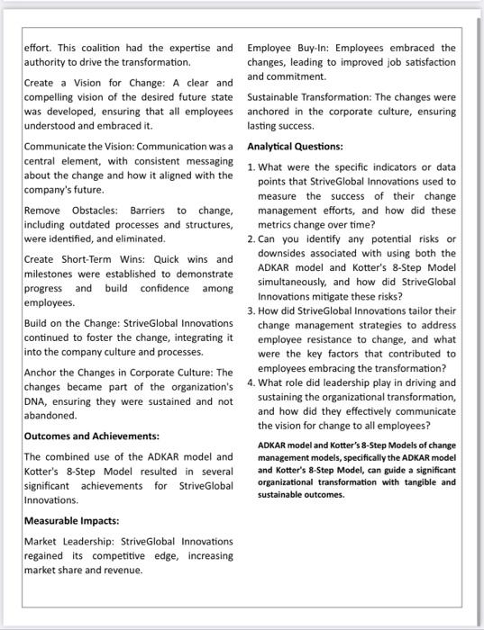 Implementation StriveGlobal Innovations Introduction: on a StriveGlobal Innovations, a prominent player in