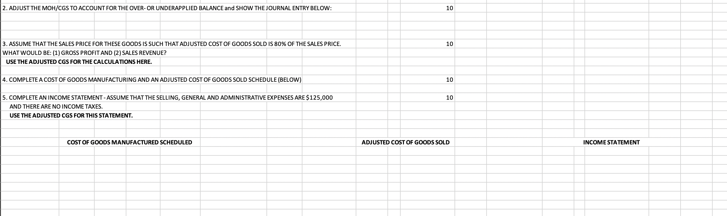 the following information: RAW MATERIALS INVENTORY Beginning balance 10,000 USED 245,000 WORK