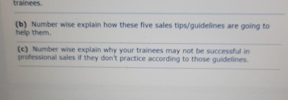 professional sales training that highlights sales tips/guidelines for new aspiring sales professionals.