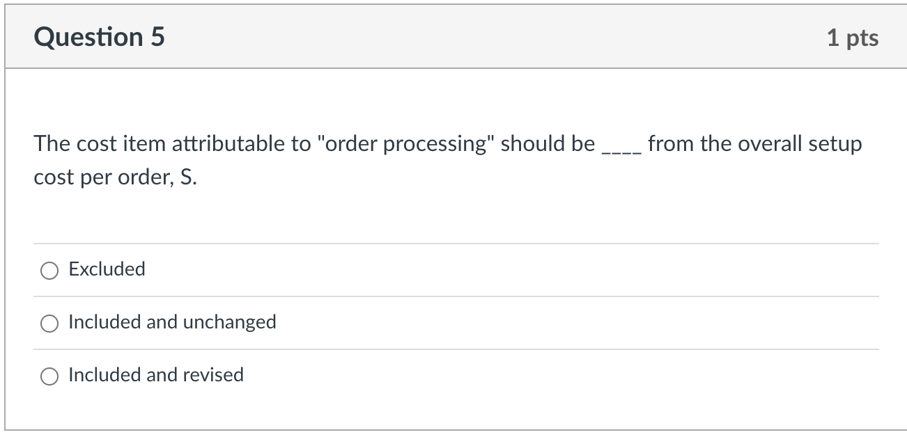 S=( blending setup cost )+( size changeover cost )+( label changeover cost