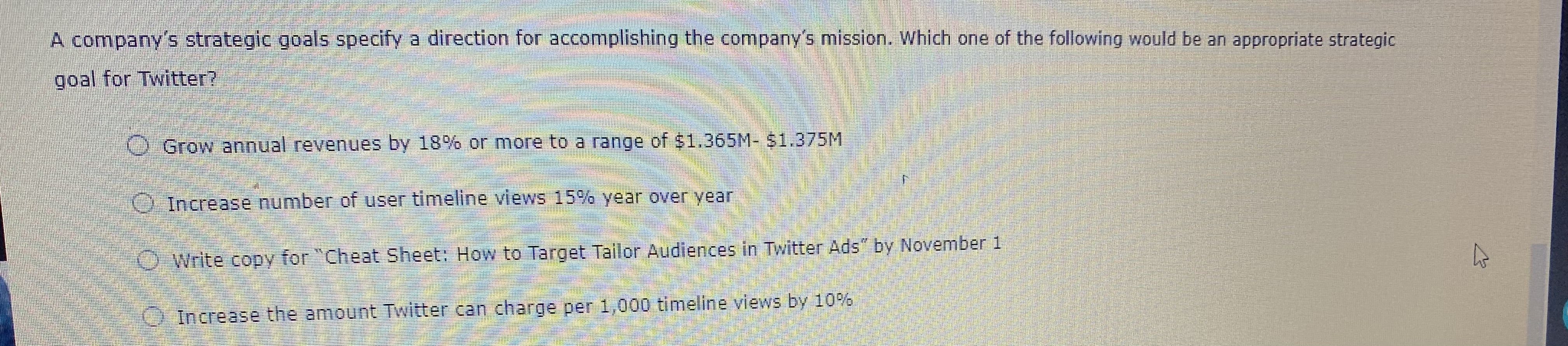  Chapter 03: Assignment: Planning and Strategic Management Twitter is a publicly