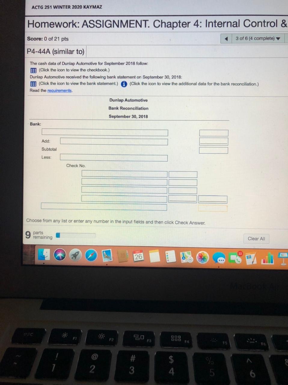Checks and other deductions: September 7 $ 1,529 13 1,350 14 464