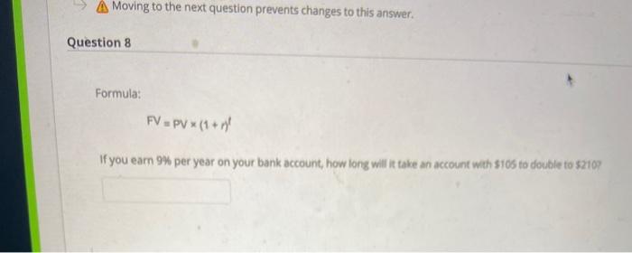  Moving to the next question prevents changes to this answer. Question