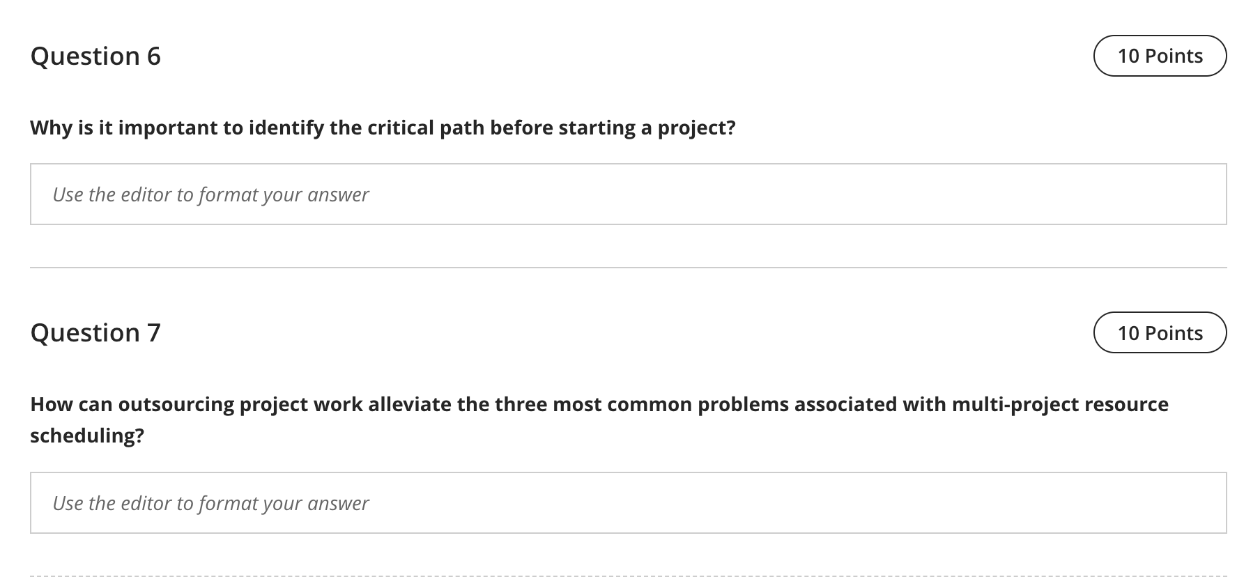  Question 6 10 Points Why is it important to identify the