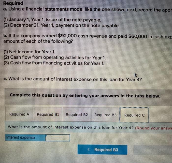 29,218 30,679 Required a. Using a financial statements model like the one
