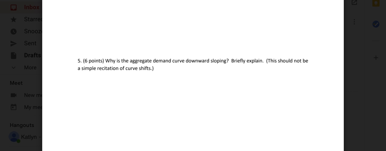 Could you please help with this question 5. (6 points) Why is