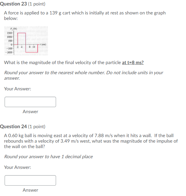 of the car in kgm/s? Round your answer to have one digit